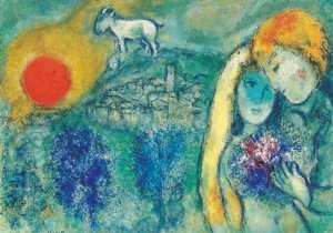 Marc Chagall Die Liebenden von Vence 