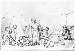 Rembrandt Harmensz. van Rijn: Gleichnis von der königlichen Hochzeit