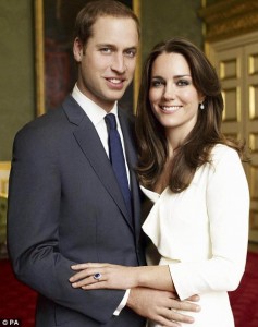 Breaking with tradition: Prince William will not be wearing a wedding ring after his marriage to Kate Middleton on April 29