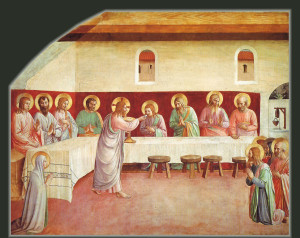 Beato Angelico, Abendmahl (Kommunion der Apostel), Fresco, 1440/41, Florenz